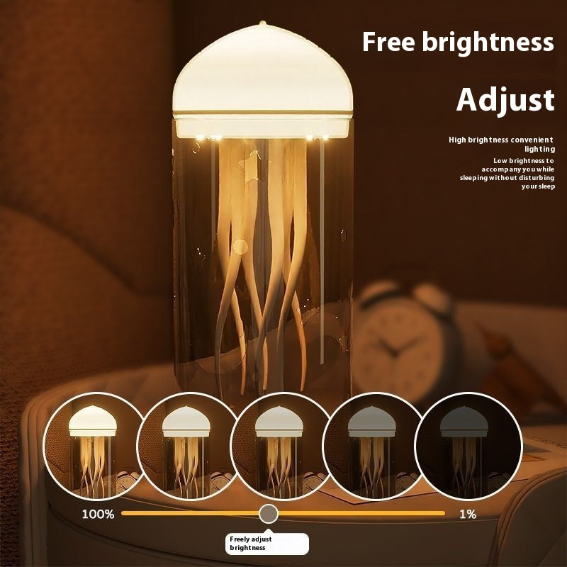 3D Creative Floating Jellyfish Small Night Lamp Diy Luminous Ambience Light